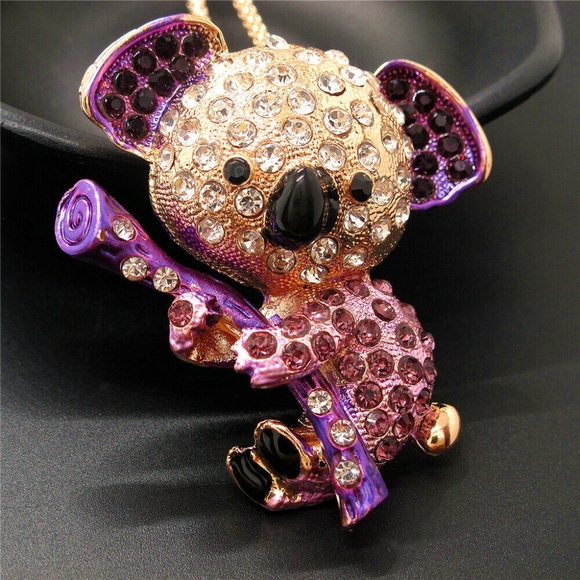 Lirrio's Closet Jewelry - Pink & Purple Koala Brooch Pendant NWT-